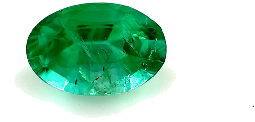 0.54 carat GREEN Oval Smaragdas (1)
