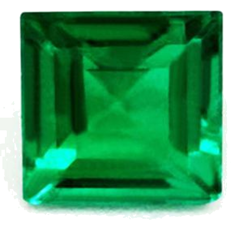 0.44 carat GREEN Square Smaragdas (1)