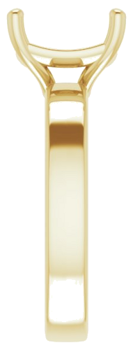 Sužadėtuvių Žiedas „Solitaire“ 14k yellow gold Asscher 9mm (4)
