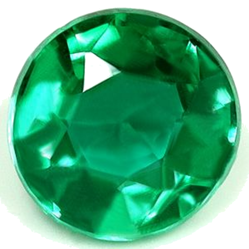 0.48 carat GREEN Round Smaragdas (1)