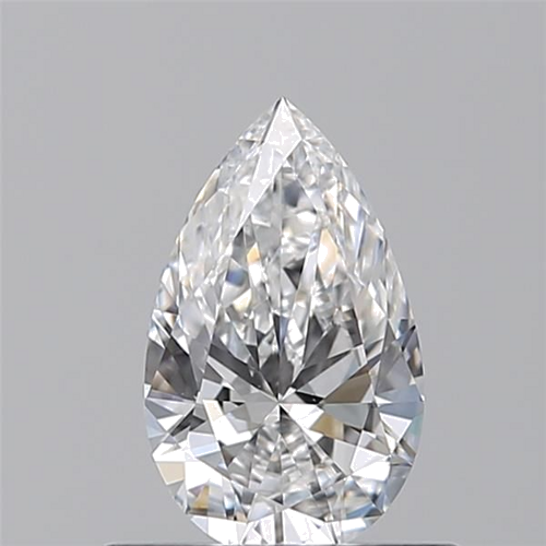 0.5 carat D-VVS2 Natūralus Pear Deimantas (1)