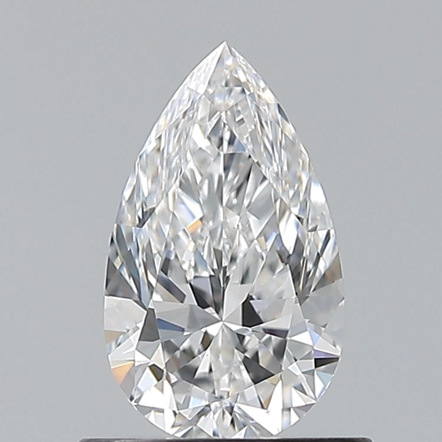 0.7 carat D-VS1 Natūralus Pear Deimantas (1)