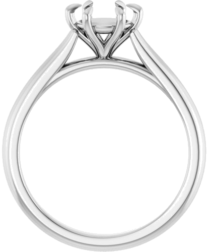 Sužadėtuvių Žiedas „Claw-Prong“ 14k white gold Round 6.5mm (2)