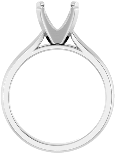 Sužadėtuvių Žiedas „Solitaire“ 585 Baltojo Aukso Round 8.2mm (2)