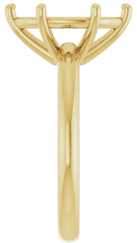 Sužadėtuvių Žiedas 14k yellow gold Oval 12mm x 10mm (4)