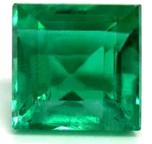 0.61 carat GREEN Square Smaragdas (1)