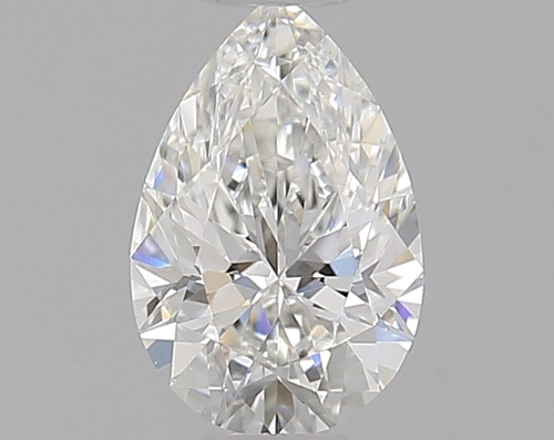 0.34 carat F-VVS2 Natūralus Pear Deimantas (1)