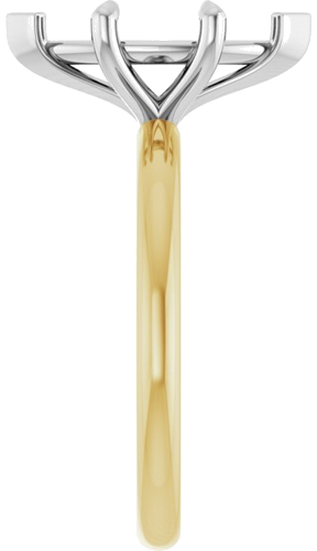 Sužadėtuvių Žiedas „Claw-Prong Solitaire“ 14k yellow/white gold Marquise 13mm x 6.5mm (4)