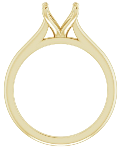 14K Yellow 7.4 mm Round Solitaire Engagement Ring Mounting (2)