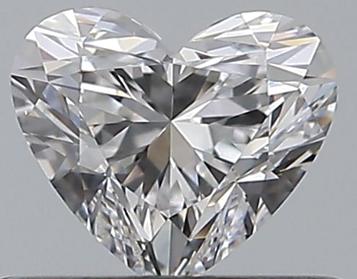 0.39 carat D-VVS1 Natūralus Heart Deimantas (1)