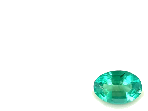 0.38 carat GREEN Oval Smaragdas (1)