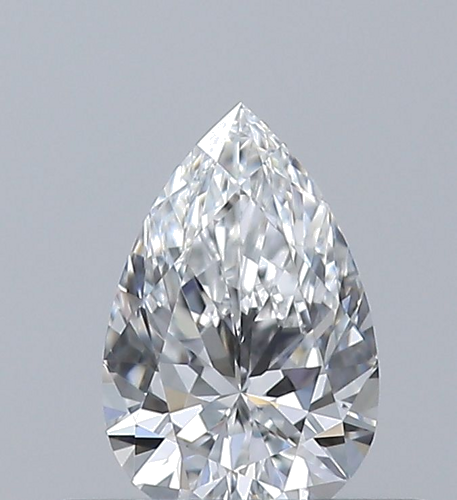 0.34 carat E-IF Natūralus Pear Deimantas (1)