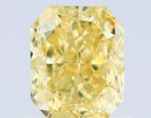 0.62 carat Fancy Intense Yellow-VS2 Natūralus Radiant Deimantas (1)