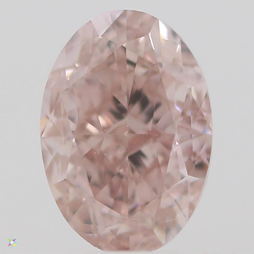 0.45 carat Fancy Orangey Pink-VS1 Natūralus Oval Deimantas (1)