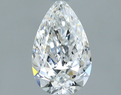 0.58 carat E-VS1 Natūralus Pear Deimantas (1)