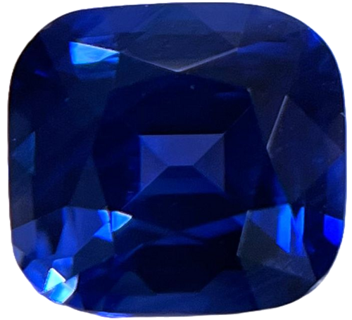 3.24 carat BLUE Cushion Safyras (1)