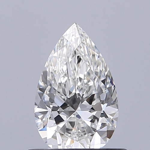 0.53 carat F-IF Natūralus Pear Deimantas (1)