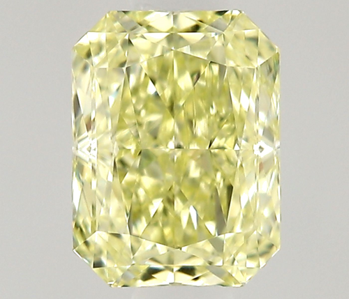 0.32 carat Fancy Light Yellow-VVS1 Natūralus Radiant Deimantas (1)