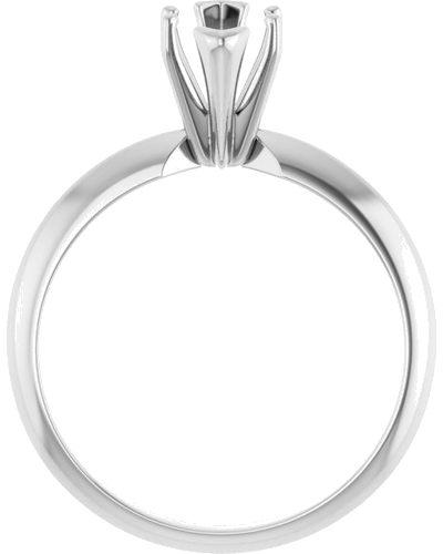 14K White 6-Prong 10x5 mm Marquise V-End Solitaire Ring Mounting (2)