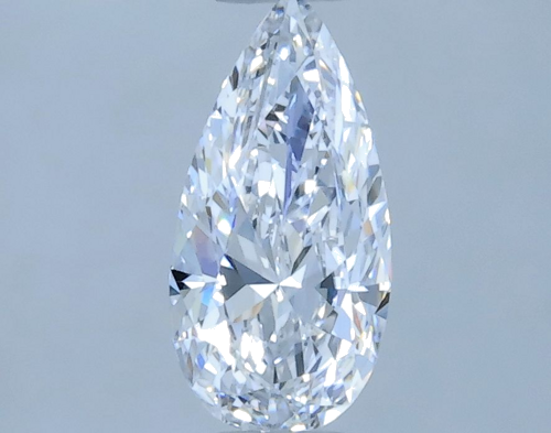 0.3 carat D-VS1 Natūralus Pear Deimantas (1)