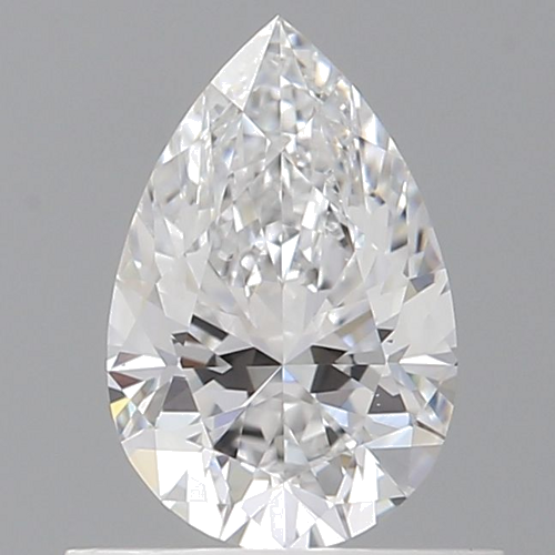 0.6 carat D-VS2 Natūralus Pear Deimantas (1)