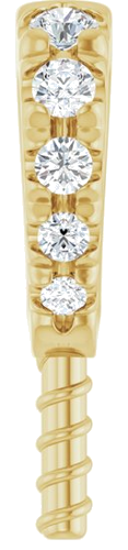 Pakabukas „Accented Pearl“ 14k yellow gold Pearl 5mm x 5.5mm (1)