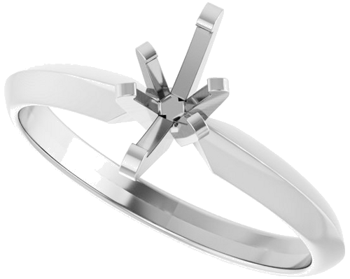 14K White 7x4 mm Marquise Solitaire Engagement Ring Mounting (5)