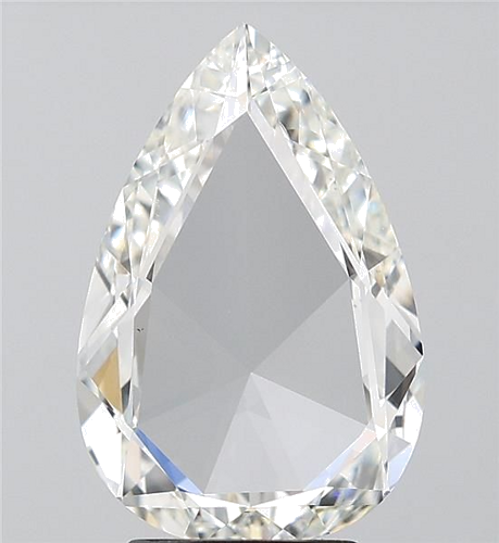 2.01 carat H-SI1 Natūralus Pear Deimantas (1)