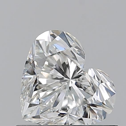 0.7 carat H-VS2 Natūralus Heart Deimantas (1)