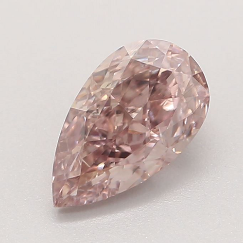 0.51 carat Fancy Brown-SI1 Natūralus Pear Deimantas (1)