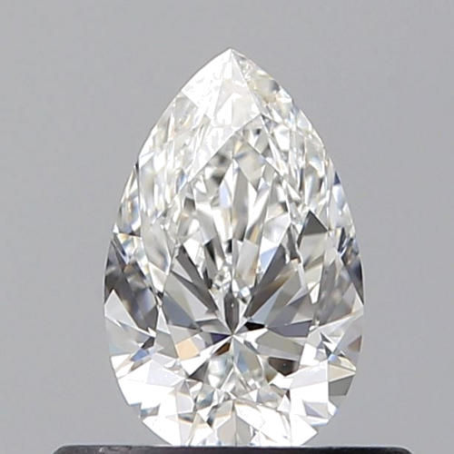 0.43 carat F-VVS2 Natūralus Pear Deimantas (1)
