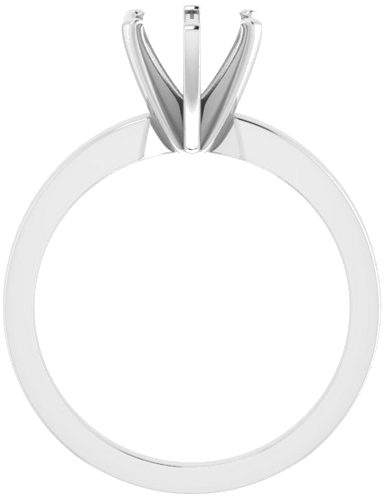 Sužadėtuvių Žiedas „Solitaire“ 585 Baltojo Aukso Round 7mm (2)