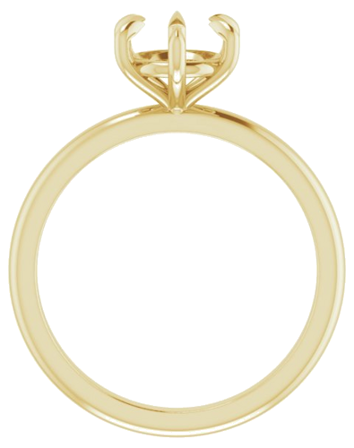 Sužadėtuvių Žiedas „Solitaire“ 585 Geltonojo Aukso Round 7mm (2)