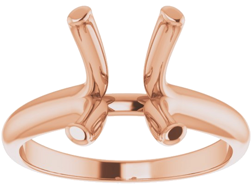 Sužadėtuvių Žiedas „Solitaire“ 417 Rožinis Aukso Emerald 10mm x 8mm (3)