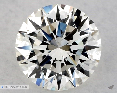 1.08 carat I-SI1 Excellent cut Natūralus Round Deimantas (1)