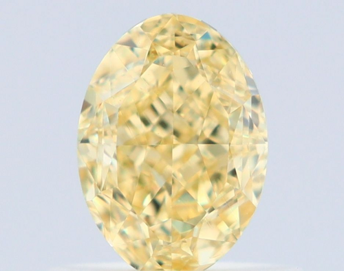 0.67 carat Fancy Yellow-VS2 Natūralus Oval Deimantas (1)