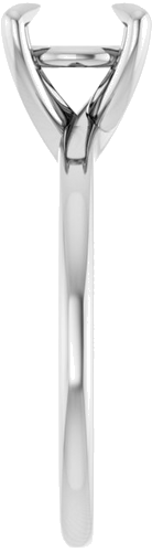 Sužadėtuvių Žiedas 14k white gold Round 7.4mm (4)