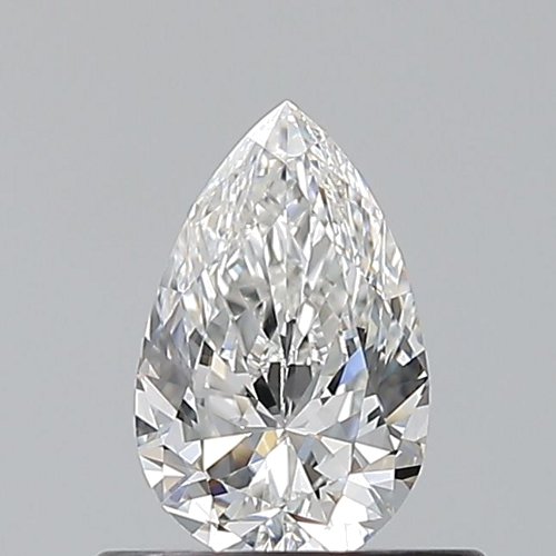 0.5 carat F-VVS2 Natūralus Pear Deimantas (1)