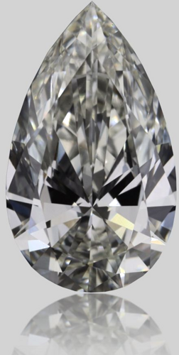0.39 carat J-IF Natūralus Pear Deimantas (1)