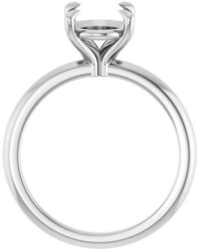 Sužadėtuvių Žiedas 950 Platinos Oval 10mm x 8mm (2)