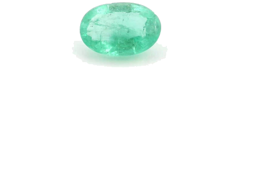 0.48 carat GREEN Oval Smaragdas (1)