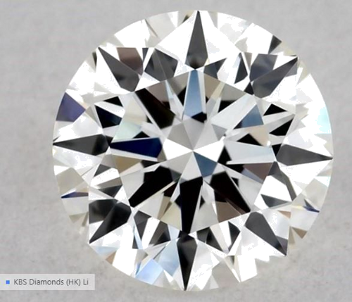 0.59 carat H-VVS2 Excellent cut Natūralus Round Deimantas (1)