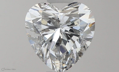 0.81 carat F-SI2 Natūralus Heart Deimantas (1)