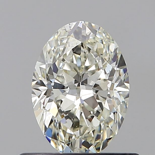 0.6 carat K-SI1 Natūralus Oval Deimantas (1)