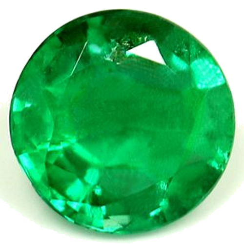 0.58 carat GREEN Round Smaragdas (1)
