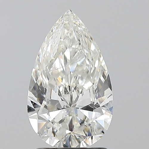 1.71 carat I-SI2 Natūralus Pear Deimantas (1)