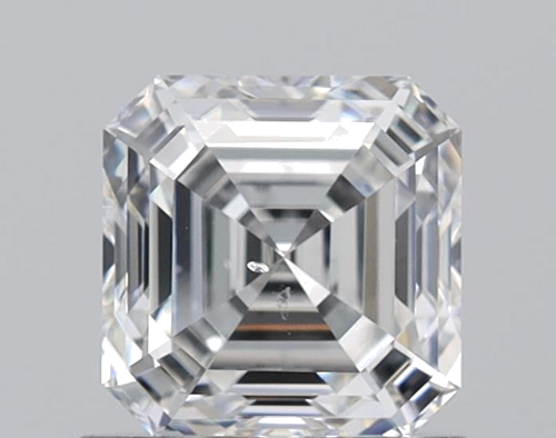 1.0 carat F-SI1 Natūralus Asscher Deimantas (1)