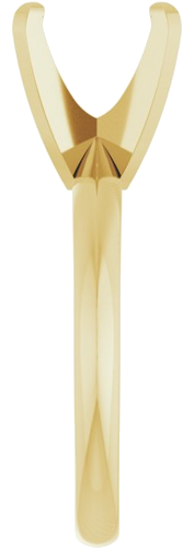 Sužadėtuvių Žiedas „Lightweight Solitaire“ 14k yellow gold Elongated Cushion 9mm x 7mm (4)