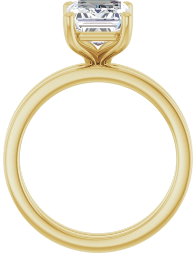 Sužadėtuvių Žiedas „Solitaire“ 14k yellow gold Emerald 9mm x 7mm (7)