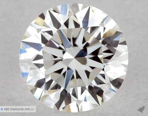 0.54 carat I-VVS2 Excellent cut Natūralus Round Deimantas (1)